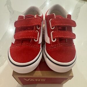 Brand new Vans, never worn. Toddler size 5.5.